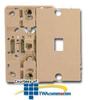 Suttle 6-Conductor Plastic Wallplate with Screw Terminals.. - 630AP6 - TelephoneStuff.com
