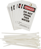 Brady B-851 Black / Red on White Polyester Equipment Safety Tag - 3 in Width - 5 3/4 in Height - 76174 - 754473-76174 - R. S. Hughes Company, Inc.
