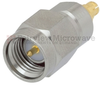 SMA Male (Plug) to Mini SMP Female (Jack) Adapter, Passivated Stainless Steel Body, 1.25 VSWR - FMAD1005 - Fairview Microwave Inc.