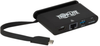 USB 3.1 Gen 1 USB-C Adapter with PD Charging - 100W, Ultra 4K HDMI, Gigabit Ethernet & USB-A Hub Port, Black -- U444-T6N-H4GUBC