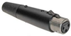 Switchcraft 3 pin XLR cable(f) Black/silver heavy duty conn. - CA-A3FB - Visual Sound, Inc.