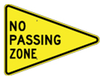 No Passing Zone Sign - W14-3 - Traffic Safety Warehouse