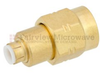 SMA Male (plug) to MMBX Plug Snap-On Adapter With Male (plug) Center Contact, Gol Plated Brass Body, High Temp, 1.2 VSWR - FMAD1060 - Fairview Microwave Inc.