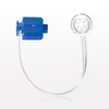 Male Luer Cap, Non-Vented w/Strap, Blue -- 65457 - Image