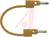 Patch Cord, Stack-Up Banana Plug Each End, 48 Inch, Orange - 70198432 - Allied Electronics, Inc.