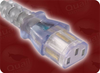 SRAF 1962/DB 16/87 DANISH CLEAR to IEC-60320-C13 CLEAR HOME // Power Cords // International Power Cords // Denmark Power Cords -- 8548.180G - Image