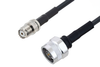 Mini UHF Female to N Male Cable 50 cm Length Using LMR-195 Coax with HeatShrink - PE3W06032/HS-50CM - Pasternack