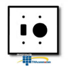 Leviton 2-Gang 1-Toggle 1-Single 1.406" dia. Hole,.. - 88007 - TelephoneStuff.com
