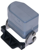 Standard, Rectangular Hood, size 44.27, Single Latch, Side PG16 cable entry - CHO-06LX16 - Mencom Corporation