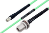 Temperature Conditioned SMA Male to N Female Bulkhead Low Loss Cable 24 Inch Length Using PE-P142LL Coax - PE3M0133-24 - Pasternack