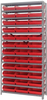 Open Shelving, 13Shelves, 36Bins, Red; Shelving Unit Type Quantum Storage - 44AC8830 - Newark, An Avnet Company