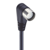 M23 Power Single-Ended Cordset: Female, angled, 19-pin(18+PE), black body, 120 V AC/DC, 16x8 A + 2x10 A ; PUR black cable, 16x0.5 mm² + 3x1.0 mm² - RKWUE 19-242 - Belden Inc.
