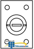 Hubbell Rectangular Brass Cover Plate - S2825 - TelephoneStuff.com