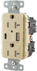 Usb Charger Rcpt, 2Port, 125V, Ivory; Product Range Hubbell Wiring Devices - 94Y4162 - Newark, An Avnet Company
