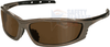 Radians Chaos Safety Glasses with Mocha Frame and Coffee - CS3-45 - Safety Glasses USA