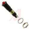 INDICATOR, 9MM LED PANEL MOUNT, BLACK HOUSING, 12VDC, RED - 70081920 - Allied Electronics, Inc.