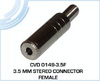3.5 MM Female Stereo Connector -- CVD 0149-3.5F - Image