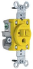 Conn, Mains Rcpt, 20A, 125V, Yellow; Connector Type Hubbell Wiring Devices - 14C5497 - Newark, An Avnet Company