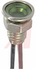 Indicator,Pnl-Mnt;LED;Green;0.197In;24VDC;T-1;6In Wire Lead;0.36InH;0.31InDia - 70015378 - Allied Electronics, Inc.