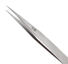 Excelta Three Star Utility Tweezers 1-S - Stainless Steel Straight Very Fine Point Tip - 0.01 in Tip Width - 4 1/2 in Length - 0.01 in Thick - EXCELTA 1-S - R. S. Hughes Company, Inc.