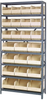 Open Shelving, 8Shelves, 24Bins, Ivory; Shelving Unit Type Quantum Storage - 44AC9262 - Newark, An Avnet Company