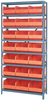 Open Shelving, 8Shelves, 21Bins, Orange; Shelving Unit Type Quantum Storage - 44AC9268 - Newark, An Avnet Company