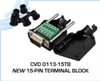 15 Pin HD Terminal Block - CVD 0113-15TB - Visual Sound, Inc.