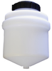 3.5 Gallon Cylinder Cone Bottom Specialty Rinse Tank - A-SP003.5-CL - Plastic-Mart