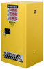 Justrite Sure-Grip EX 15 gal Yellow Hazardous Material Storage Cabinet - 23 1/4 in Width - 44 in Height - Bench Top - 697841-11258 - 697841-11258 - R. S. Hughes Company, Inc.