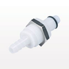 PLC Series Coupling Insert, Straight Thru Acetal Panel Mount Hose Barb - PLC42006 - Qosina Corp.