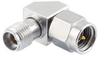 Miter RA 3.5mm Male to 3.5mm Female Adapter with Passivated Stainless Steel Body - FMAD1225 - Fairview Microwave Inc.
