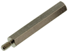 Spacer, Hex, 6-32, Brass, Nickel, 1.25; Standoff Material Keystone - 62W5579 - Newark, An Avnet Company