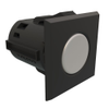 Point Coat Hook, Snap-in, Square Black Flange, Satin Hook - MP-07-213-52-2 - Southco