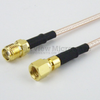 SMA Female (Jack) to SMC Plug (Male) Cable M17/113-RG316 Coax Up To 3 GHz, 1.35 VSWR in 48 Inch and RoHS - FMC1318316LF-48 - Fairview Microwave Inc.