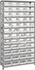 Open Shelving, 13Shelves, 48Bins, Clear; Shelving Unit Type Quantum Storage - 42AC9118 - Newark, An Avnet Company