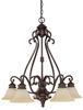 3015WB-267 Mid. Chandeliers-Glass Down - 782583 - Capital Lighting, Inc.