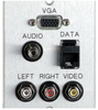 1 GANG VGA 3.5 AUDIO RJ45 3RCA ALUMINUM PLATE - 60-53147 - MilesTek Corporation