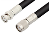TNC Male to BNC Male Cable 72 Inch Length Using RG214 Coax - PE33701-72 - Pasternack