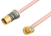 Snap-On BMA Jack to SMP Female Right Angle Cable 36 Inch Length Using RG405 Coax - PE3C4898-36 - Pasternack