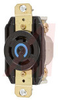 Twist Lock Electrical Receptacle 30 amps 250 volts 3 poles black - 70116207 - Allied Electronics, Inc.
