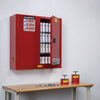 Justrite Sure-Grip EX Red Hazardous Material Storage Cabinet - 43 in Width - 44 in Height - Wall Mount - 697841-14235 - 697841-14235 - R. S. Hughes Company, Inc.