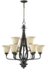 6194-9-86 Mid. Chandeliers-Glass Up - 663409 - Capital Lighting, Inc.