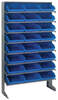 Sloped Rack, 8Shelves, 24Bins, Blue; Shelving Unit Type Quantum Storage - 44AC6526 - Newark, An Avnet Company