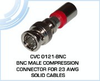 BNC Male Compression Connector for 23 AWG Solid Cables - CVC 0121-BNC - Visual Sound, Inc.