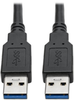 USB 3.0 SuperSpeed A/A Cable for Tripp Lite USB 3.0 All-in-One Keystone/Panel Mount Couplers (M/M), Black, 6 ft. -- U325-006 - Image