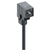 VCD DIN Standard Single-Ended Cordset: Form C, 4-pin (2+2PE), black body, without circuitry, 230 V AC/DC, 4 A; PVC black cable, 0.50 mm² - VCD 1D-3-3-212 - Belden Inc.