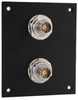 2 JACK PANEL INSERT BULKHEAD REAR MOUNT TRB 3 LUG ISOLATED - REF00211 - MilesTek Corporation