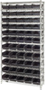 Open Wire Shelving, 12Shelves, 55Bin/blk; Shelving Unit Type Quantum Storage - 44AC8067 - Newark, An Avnet Company
