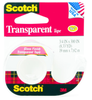 3M Scotch 157S Clear Office Tape - 3/4 in Width x 300 in Length - 70633 - 051131-70633 - R. S. Hughes Company, Inc.