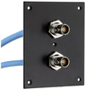 2 JACK PANEL INSERT BULKHEAD REAR MOUNT TRB 3 LUG NON ISOLATED JACK WITH 30-02001 LEAD 12